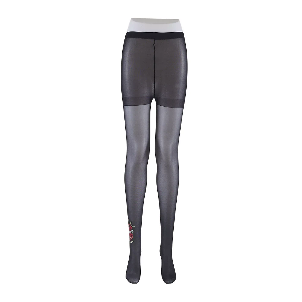 Rose Tattoo Tights - Ed Hardy