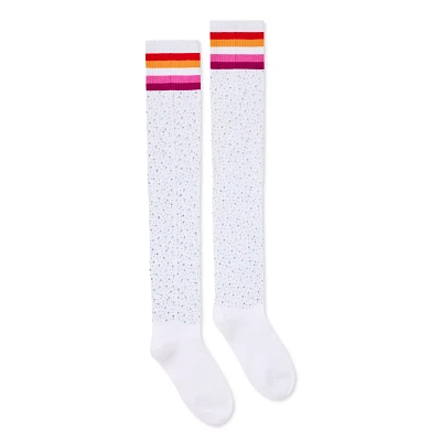 Lesbian Pride Rhinestone Knee High Socks