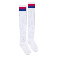 Bisexual Pride Rhinestone Knee High Socks