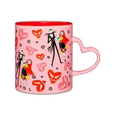 Jack and Sally Heart Handle Coffee Mug 20 oz. - The Nightmare Before Christmas