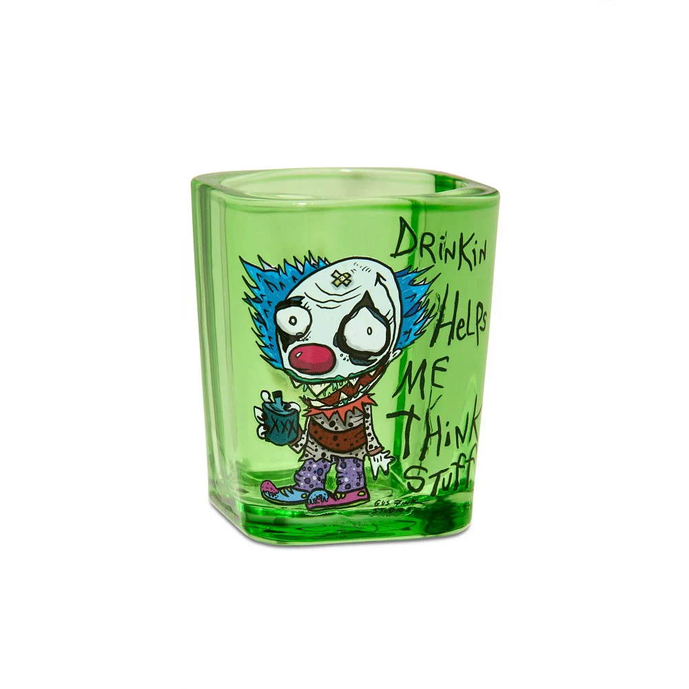Drinkin Helps Me Think Stuff Shot Glass 2.5 oz. - Gus Fink
