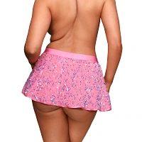 Pink Sequin Micro Skirt