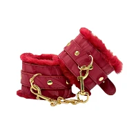 Sangria Fur Cuffs - Pleasure Bound