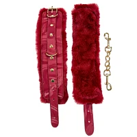 Sangria Fur Cuffs - Pleasure Bound