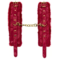 Sangria Fur Cuffs - Pleasure Bound