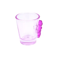 Pink Bow Molded Shot Glass - 2 oz.
