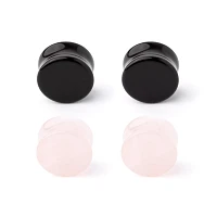 Multi-Pack Obsidian Effect Stone Plugs - 2 Pair