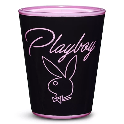 Black and Playboy Bunny Matte Shot Glass
