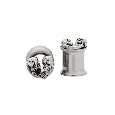Silvertone Skeleton Plugs
