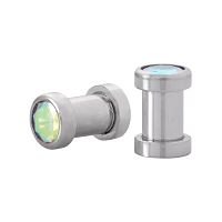 Silver CZ Screw Plugs