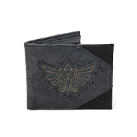 Black Hyrule Badge Bifold Wallet - The Legend of Zelda
