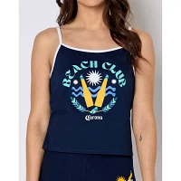 Corona Beach Club Cropped Tank Top