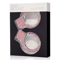 Pleasure Bound Pink Rhinestone Cuffs