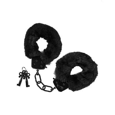 Black Furry Cuffs - Pleasure Bound