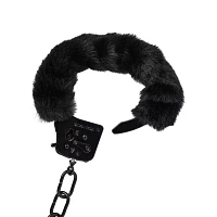 Black Furry Cuffs - Pleasure Bound