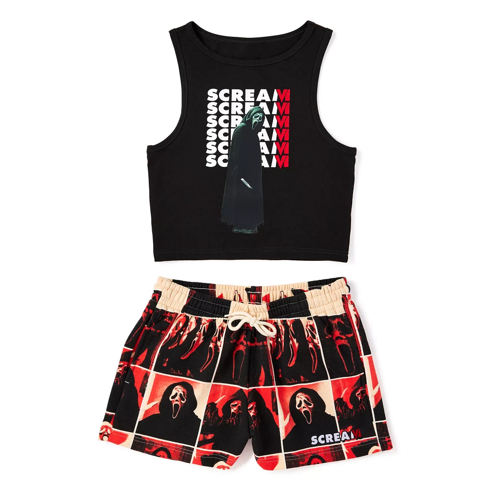 Ghost Face Tank Top and Shorts Set - Scream