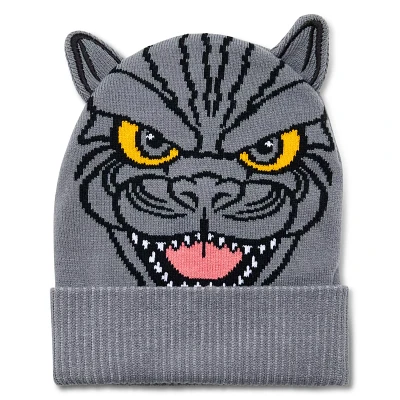 Godzilla Big Face 3D Knit Beanie Hat
