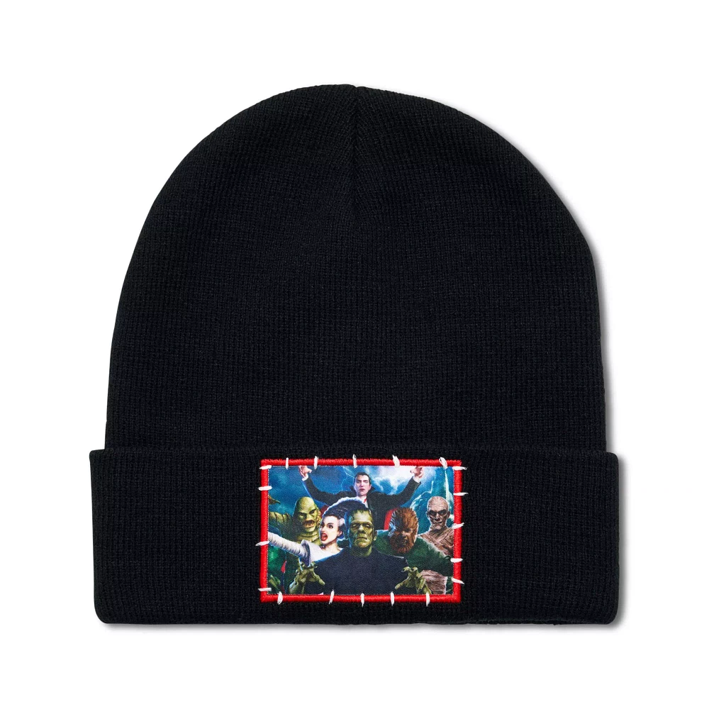 Universal Monsters Stitched Decal Knit Beanie Hat
