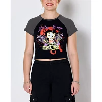 Betty Boop Angel Wings Motorcycle Baby T Shirt