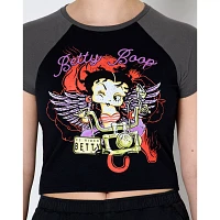 Betty Boop Angel Wings Motorcycle Baby T Shirt