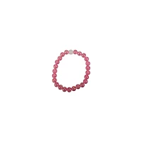 White and Pink Long Distance Beaded Bracelets