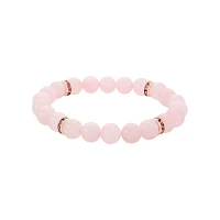 Rose Quartz Stretch Beaded Bracelet