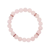 Rose Quartz Stretch Beaded Bracelet