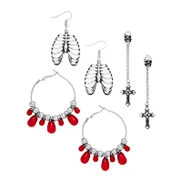 Multi-Pack Gothic Dangle Earrings - 3 Pack
