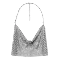 Silver Chain Bow Crop Top