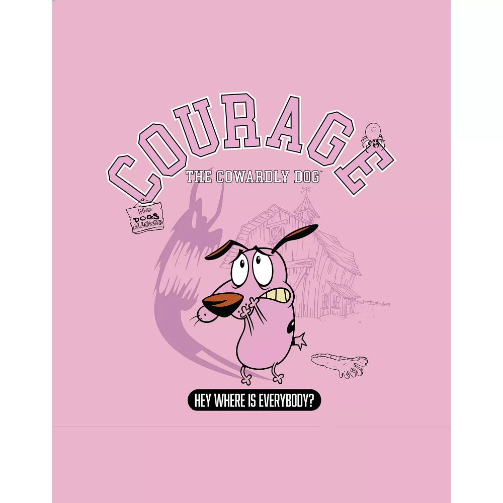 Courage the Cowardly Dog Collegiate T Shirt