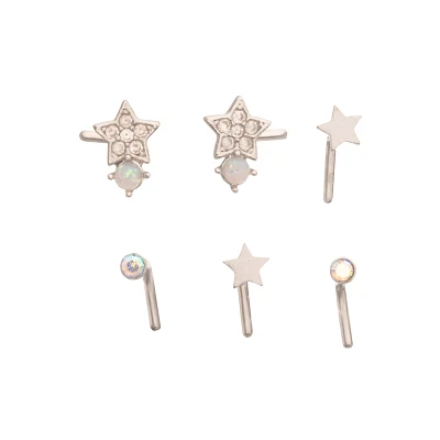 Multi-Pack Celestial CZ L-Bend Pins 6 Pack - 20 Gauge