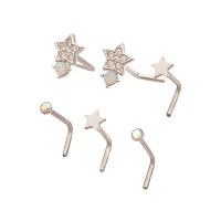 Multi-Pack Celestial CZ L-Bend Pins 6 Pack - 20 Gauge