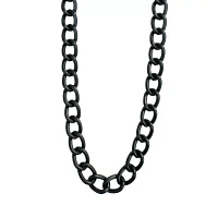 Black Thick Curb Chain Necklace