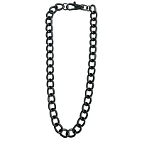 Black Thick Curb Chain Necklace