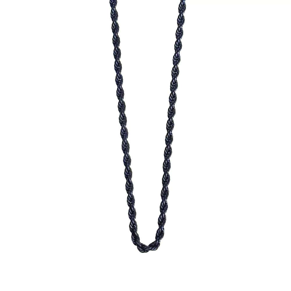 Black Rope Chain Necklace