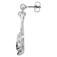 Multi-Pack Skull Safety Pin Dangle Earrings - 3 Pair