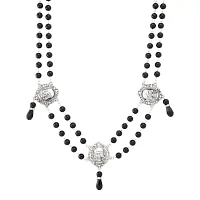 Black Skull Rosary Choker Necklace