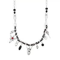 Gothic Beaded Charm Choker Necklace