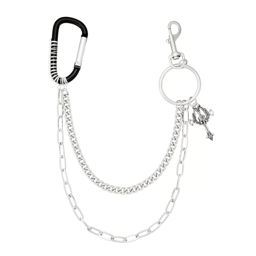 Carabiner Double Row Wallet Chain