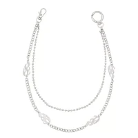 Flames Double Row Wallet Chain