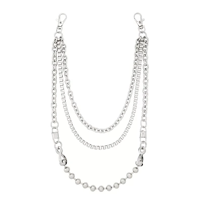 Triple Row Ball Wallet Chain
