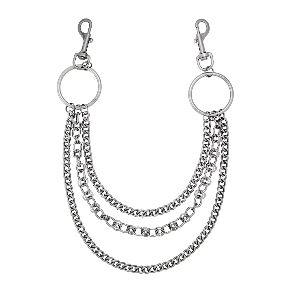 Triple Row O-Ring Wallet Chain