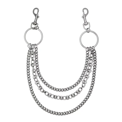 Triple Row O-Ring Wallet Chain