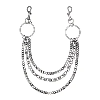 Triple Row O-Ring Wallet Chain