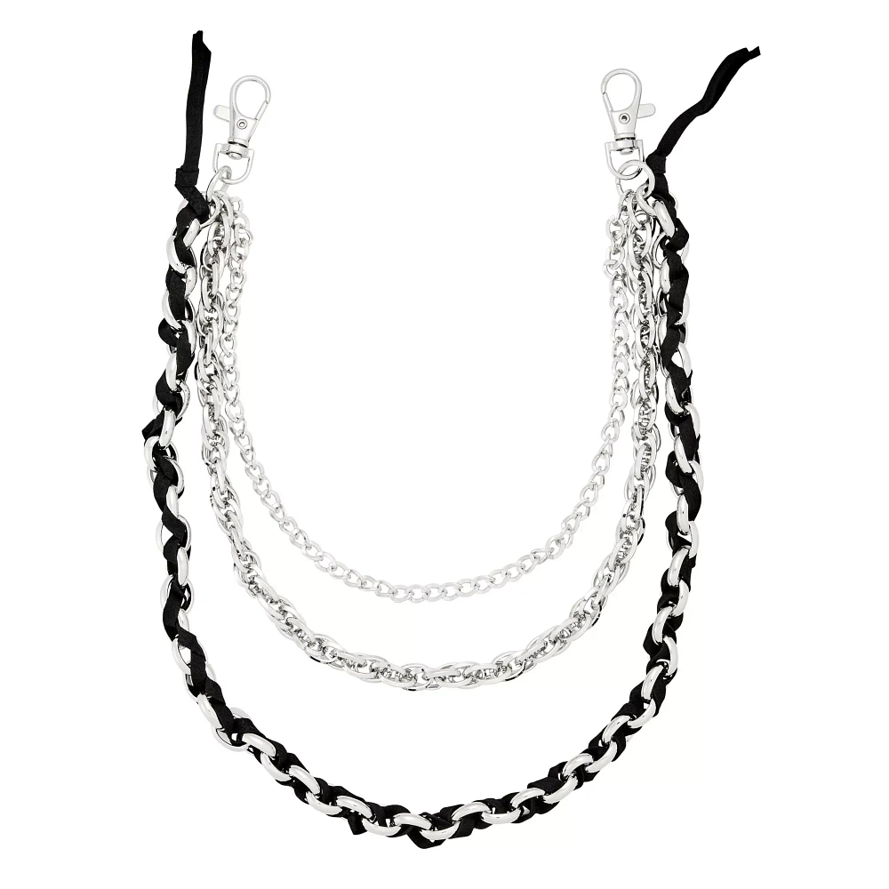 Triple Row Wrap Wallet Chain