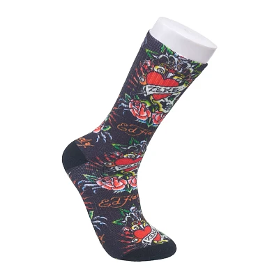 Roses Crew Socks - Ed Hardy