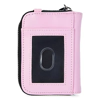 Pink and Black Playboy Lace-Up Zip Wallet