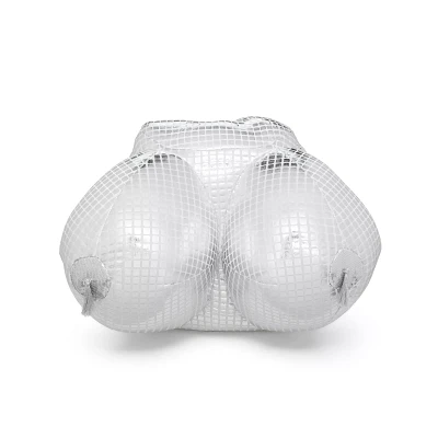 Silver Disco Boobs Pillow