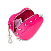 Pink Heart Spike Coin Pouch