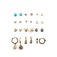 Multi-Pack Cosmic Wonders Stud and Hoop Earrings - 12 Pack